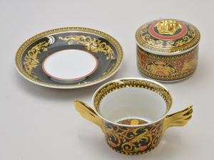  Versace .VERSACE Rosenthal plate shuga- case cup mete.- mackerel roko3 point set lady's su_p e_u F-CUP127