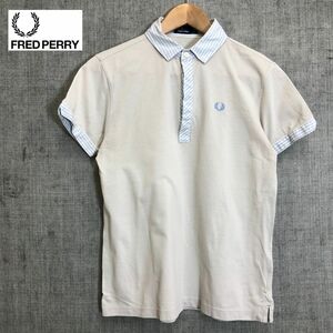 A2682-F-N◆ FRED PERRY フレッドペリー 半袖ポロシャツ カットソー トップス ◆ sizeS コットン グレー 古着 メンズ 春夏