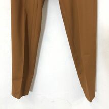 G1033-O-N◆タグ付き美品◆ GALERIE VIE ギャルリーヴィー スラックス テーパードパンツ ボトムス◆size32 ウール ブラウン_画像4