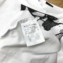 G915-O-N◆日本製◆ Paul Smith ポールスミス Tシャツ プリント サル 半袖 トップス◆sizeM コットン ホワイト 白_画像8