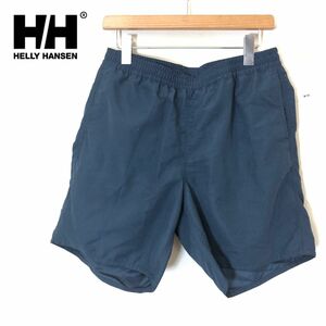 G420-F◆ HELLY HANSEN ヘリーハンセン ソリッドウォーターショーツ パンツ ボトムス ◆ sizeL ポリエステル100 ネイビー 古着 メンズ 春夏