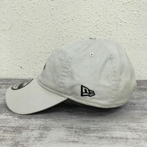 G828-K◆NEWERA ニューエラ コットンキャップ◆ライトベージュ コットン 刺繍 ユニセックス カジュアル アジャスター 綿100% 帽子_画像4