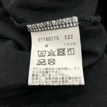 G463-J◆日本製 agns b. HOMME アニエスベーオム ロゴ半袖Tシャツ◆ブラック サイズ3 メンズ レディース 綿100% コットン トップス_画像5