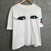 G893-T◆イタリア製◆OPENING CEREMONY オープニングセレモニー 半袖Tシャツ デザインプリント◆sizeS ホワイト レディース コットン100_画像5