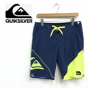 G1065-K◆QUIKSILVER クイックシルバー スイムパンツ◆size30×20 ネイビー スイムウエア 水陸 薄手 メンズ 水着 プール 海 ビーチ