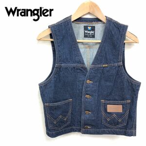 G1375-J◆Wrangler ラングラー デニムベスト◆サイズM メンズ レディース トップス ジレ トップス コットン 綿100% フルシーズン ジーンズ