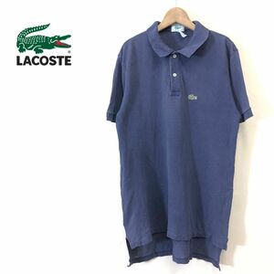 G1773-F◆ old ◆ IZOD LACOSTE ラコステ 半袖ポロシャツ カットソー トップス ◆ sizeM コットン100 ネイビー 古着 メンズ 春夏