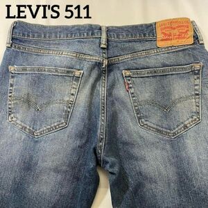 LEVI'S 511 ジーンズデニムパンツ スリムフィットW34裏ボタン4309