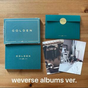 【未使用】BTS ジョングク JUNGKOOK 'GOLDEN' weverse albums ver. ランダムなし