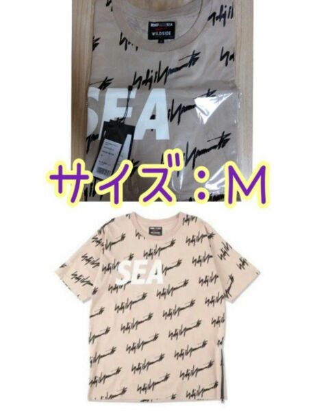 【新品未開封】 WIND AND SEA×Yohji YamamotoMonogram Print T-shirt BEIGE