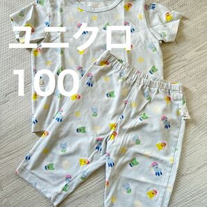 ユニクロ　パジャマ　100サイズ　Eテレ　UNIQLO ベビー　キッズ 半袖パジャマ パジャマ上下セット 上下セット