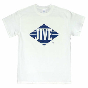 [XLサイズ]Jive（ジャイヴ）Records レーベルロゴTシャツ ホワイト