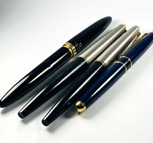 【76】1円～ 万年筆 4本セット F-SPIRIT PARKER パーカー 45 等 筆記用具 筆記未確認 レトロ ジャンク品 おまとめ