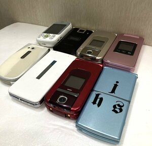 【76】1円～電子機器 まとめ ガラケー 8台 au Softbank ソフトバンク TOSHIBA 通電・動作未確認 ジャンク品 現状