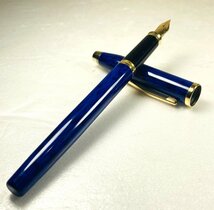 【76】1円～ 美品 cross クロス 万年筆 ブルー ブランド 本体のみ 筆記用具 文房具 未チェック ジャンク扱い_画像1