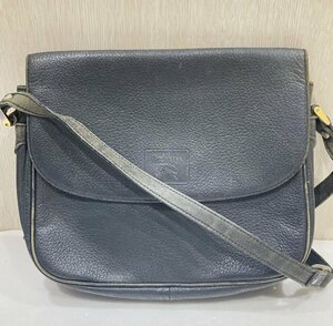 【76】1円～ 中古品 Burberry バーバリー ショルダーバッグ ノバチェック ブラック レザー 可愛い ブランド 人気 現状品 ヴィンテージ品