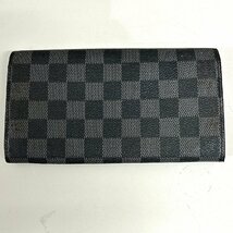 【31】LOUIS VUITTON ヴィトン ダミエ 長財布 ポルトフォイユ /モノグラム ポルト2 カルト ヴェルティカル パスケース 計2点 ジャンク品_画像3