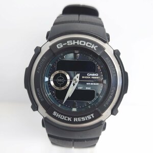 【86】CASIO カシオ G-SHOCK Gショック 3750 G-300 クォーツ QZ アナデジ デジアナ 腕時計 黒文字盤 ブラック ジャンク扱い品 不動