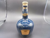 【80】1円～ロイヤルサルート ROYAL SALUTE 21年 スコッチウイスキー 青 陶器 40% 1000ml 約1780g 箱付き 未開栓_画像4