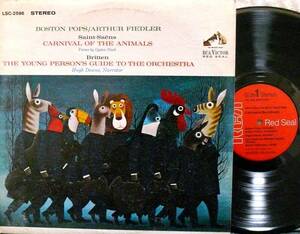 旧外盤RCA／VICTOR　サン・サーンス　動物の謝肉祭、ベンジャミン・ブリテン　青少年の為の管弦楽／アーサー・フィドラー