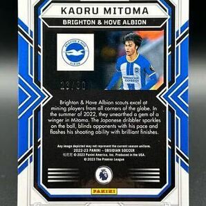 【30シリ】2022-23 Panini Obsidian Soccer Kaoru Mitoma RC Brighton Red Pulsar /30 三笘 ルーキーの画像2