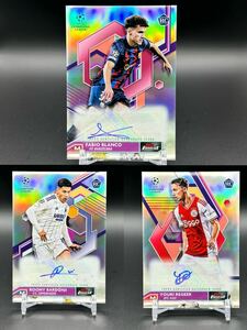 【ルーキーサイン3枚セット】2022-23 Topps Finest UEFA Champions League RC auto 直筆サイン