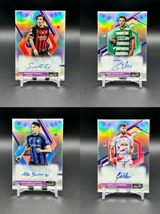 【サイン4枚セット】2022-23 Topps Finest UEFA Champions League auto 直筆サイン セット