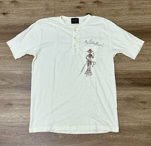 【美品】by GLAD HAND ヘンリーネック Tシャツ パック used加工 Lサイズ 