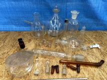 ガラス製メスフラスコ実験器具 メートルグラス 液量計 ビーカー メスシリンダー　いろいろアソート20点以上_画像6