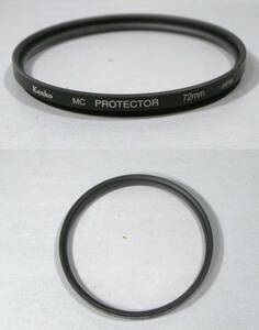 KENKO　(601)　 美品・レンズフィルタ　72㎜　MC Protector（レンズ保護兼用、紫外線吸収）　ケンコー/プロテクター