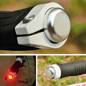 [ handlebar end LED light ] silver / end cap / silver 