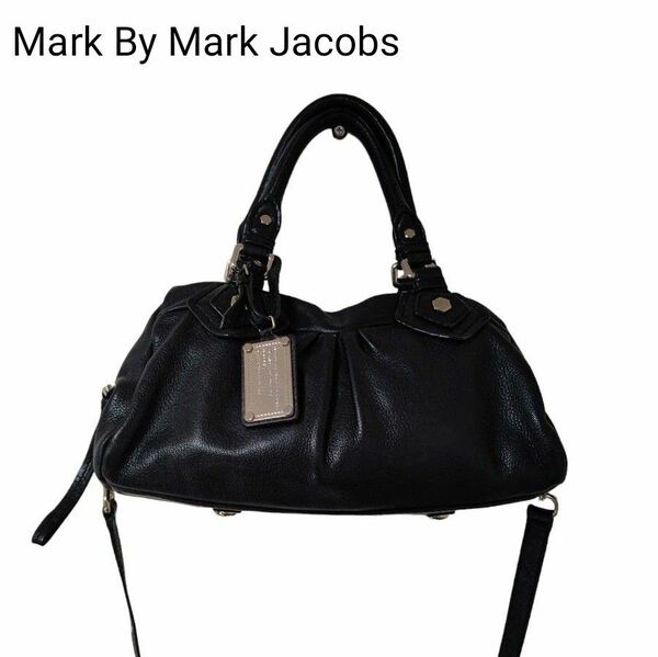 定番　マークバイマークジェイコブス　 ハンドバッグ　ショルダーバッグ　2way レザー　ブラック　 MARC Jacobs