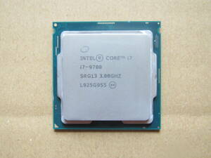 Intel Core I7-9700 3.00GHz~4.7GHz/8コア/8スレッド/SRH3P /FCLGA1151 動作品 