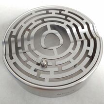 【☆1円スタート☆】SIGLO シグロ シガー トレイ 葉巻 灰皿 喫煙具 アクセサリー シルバー 迷路 Cigar Ashtray アシュトレイ MA620_画像3