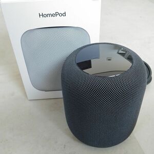 【☆動作確認済☆】Apple HomePod ホームポッド A1639 MQHW2J/A アップル スマート スピーカー スペースグレイ 1円スタート MA668