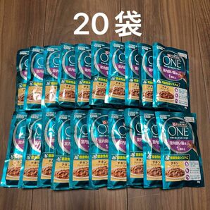 ピュリナワン 室内飼い猫用 1歳以上 チキングレービー仕立て 50g×20個