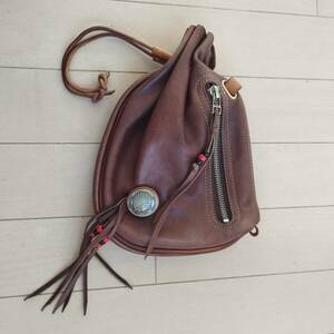 [ free shipping ]Redmoon/ Red Moon hip bag waist bag belt bag leather 