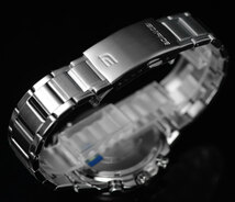 新品1円 カシオ逆輸入EDIFICEエディフィス欧米モデル ブルーグラデーション 100m防水 クロノグラフ 腕時計 未使用 CASIO メンズ_画像8