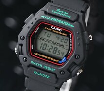 新品1円 逆輸入CASIO トムクルーズ着用機種 ミッションインポッシブル 200m防水 アラーム＆クロノグラフ 激レア日本未発売 ELライト カシオ_画像4