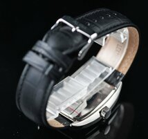 新品1円 逆輸入セイコーALBA 知的で気品あるトノー型ケース＆ローマ数字 ホワイトフェイス 50m防水 本革ベルト メンズ日本未発売 腕時計_画像8