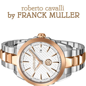 フランクミュラー＆ロベルトカヴァリWネーム100m防水【roberto cavalli BY FRANCK MULLER】腕時計スイス製 新品 本物