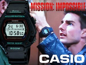 新品1円 逆輸入CASIO トムクルーズ着用機種 ミッションインポッシブル 200m防水 アラーム＆クロノグラフ 激レア日本未発売 ELライト カシオ