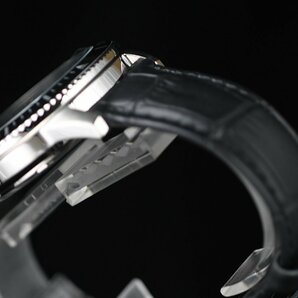 新品1円 逆輸入セイコーLORUS 電池交換不要ソーラーパワー 100m防水 ダークブルー 本革ベルト 腕時計 ヨーロッパ メンズ 激レア日本未発売の画像8
