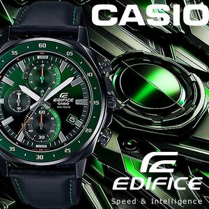 カシオ 腕時計 Casio Edifice エディフィス EFV-550L-2A Standard クロノグラフ Leather Strap メンズ Watch