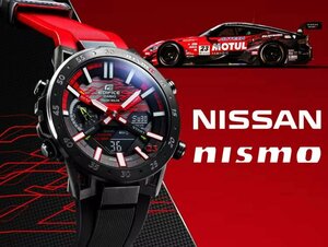 新品 日産NISMOスーパーGT Z23 公式限定モデル ソーラー100m防水 カシオEDIFICE＆NISSANコラボ フェアレディ 腕時計スマホ連動BLUETOOTH