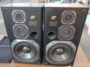 SANSUI S-E710 speaker 3 way pair speaker 2 piece set landscape electro- machine 