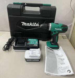 JK* рабочее состояние подтверждено makita заряжающийся шуруповерт MDF347D аккумулятор BL1415G зарядное устройство DC18SG U с футляром Makita 