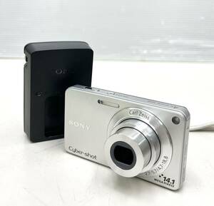 HM◆ 通電確認済 SONY ソニー Cyber-shot DSC-W350 サイバーショット コンパクトデジタルカメラ シルバー バッテリー 充電器 付き