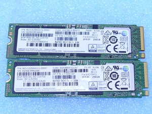 256GB 2枚セット SAMSUNG MZVLB256HAHQ-000H1 NVMe M.2 PCIe PM981