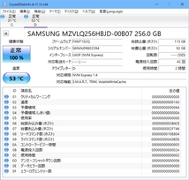 通電2時間 256GB SSD Samsung PM991a MZ-VLQ2560 NVMe PCIe M.2 2280_画像3